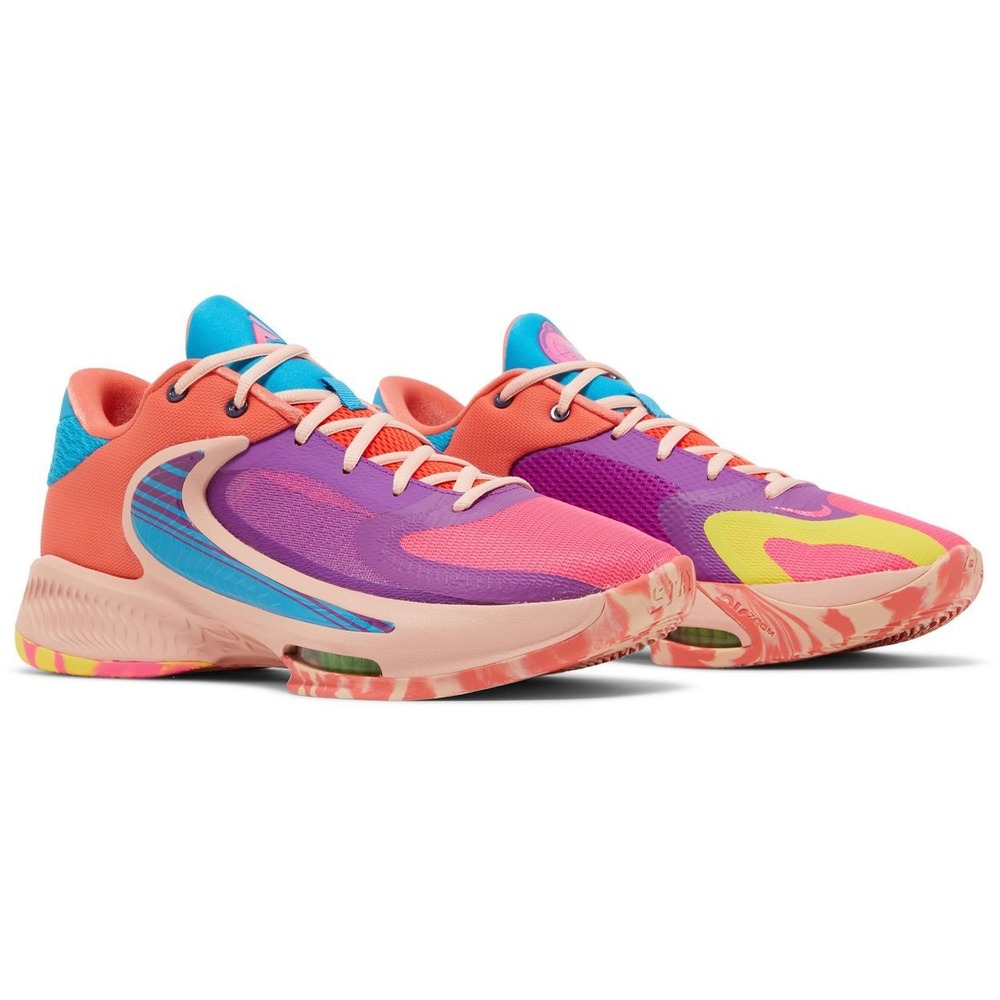 Nike Basketball Shoes Kids 7Y Pink Zoom Freak 4 Birth of Giannis DQ0553-600